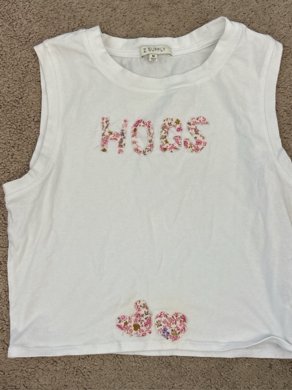 Z Supply ' White Floral Tank Top